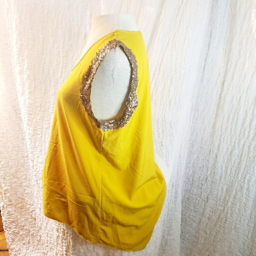 Pearl Mustard Yellow Top Size Large - Picture 4 of 8